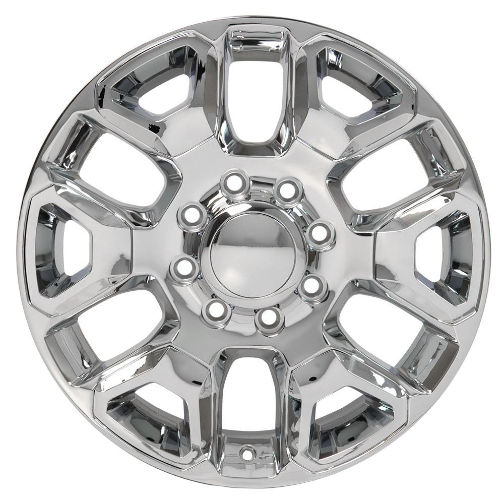 OE Wheels DG66 20x8 Chrome with Chrome Insert replica wheel