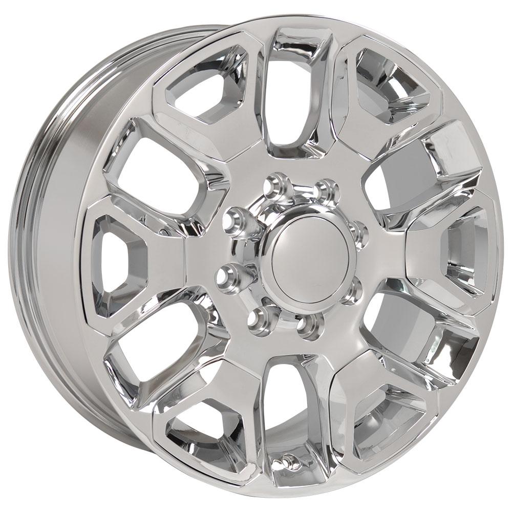 OE Wheels DG66 20x8 Chrome with Chrome Insert replica wheel