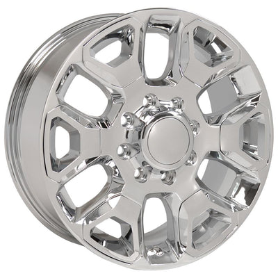 OE Wheels DG66 20x8 Chrome with Chrome Insert replica wheel