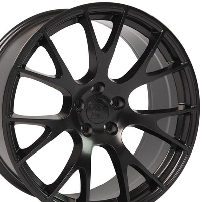 OE Wheels DG69 22x10 Satin Black replica wheel