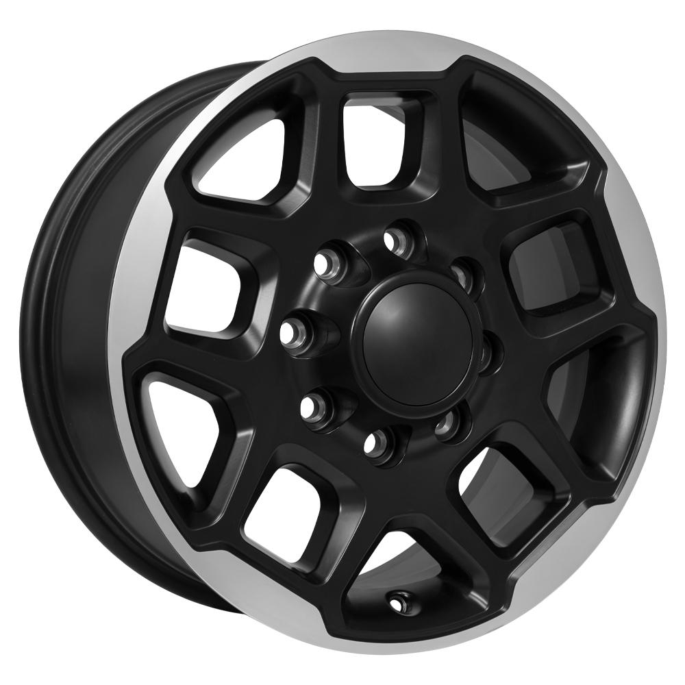 OE Wheels DG78 18x8 Satin Black Machined replica wheel