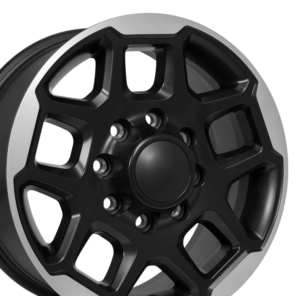 OE Wheels DG78 18x8 Satin Black Machined replica wheel