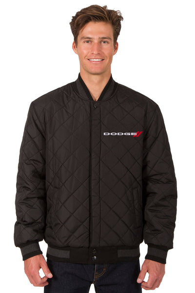 Dodge Reversible Wool and Leather Jacket