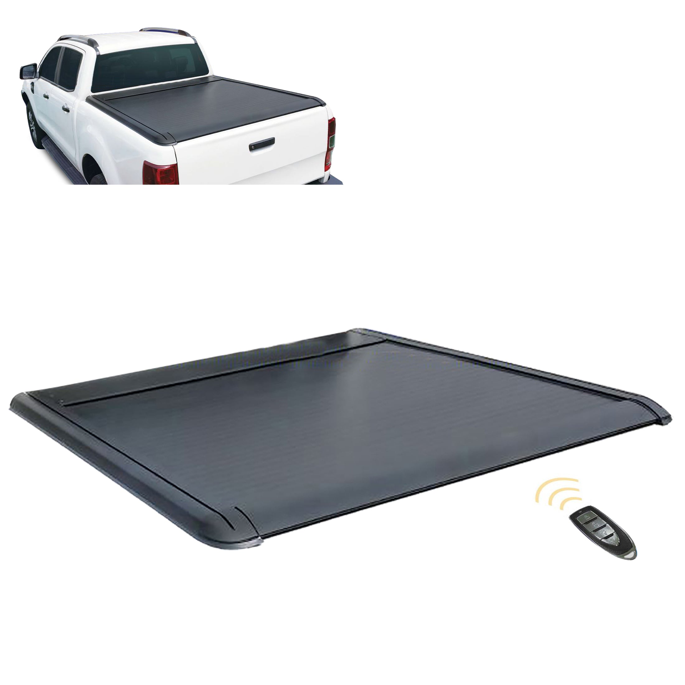 2015-2025 Ford F-150 E-Roller Retractable Tonneau Cover Retractable | Black Horse Off Road - Image 1