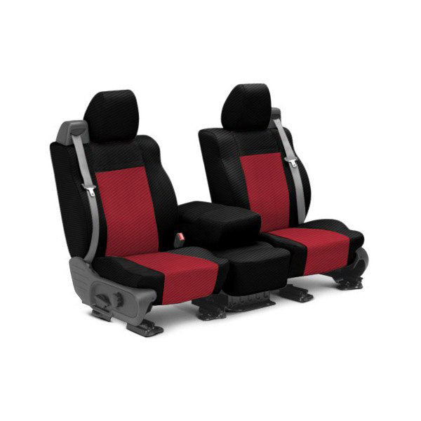 Custom Fit Truck Seat Covers for Ford, Chevy, Ram & Toyota – Carbon Fiber Sport Design | Made in USA