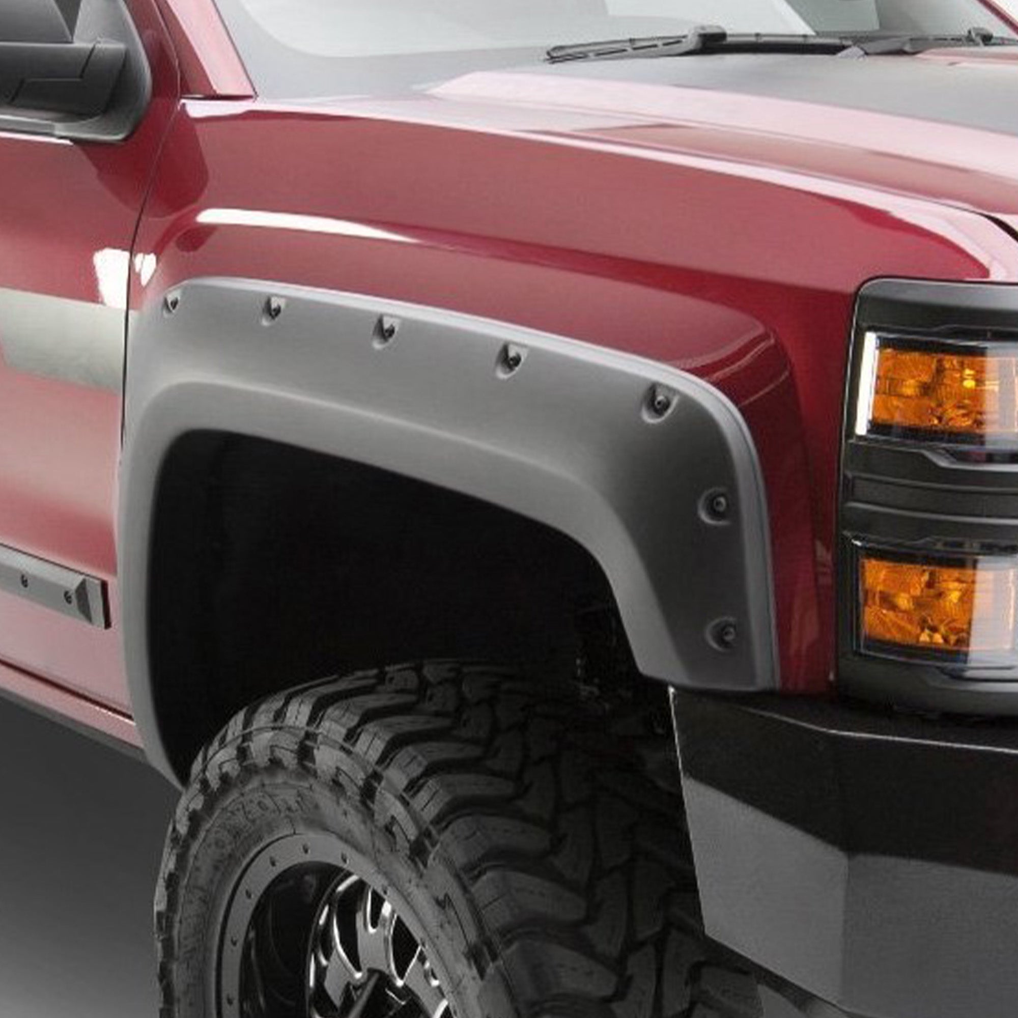 2014-2019 Chevrolet Silverado 1500 Fender Flares Riveted Style | Black Horse Off Road - Image 2