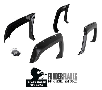 2014-2018 Chevrolet Silverado 1500 Fender Flares Riveted Style | Black Horse Off Road - Image 1