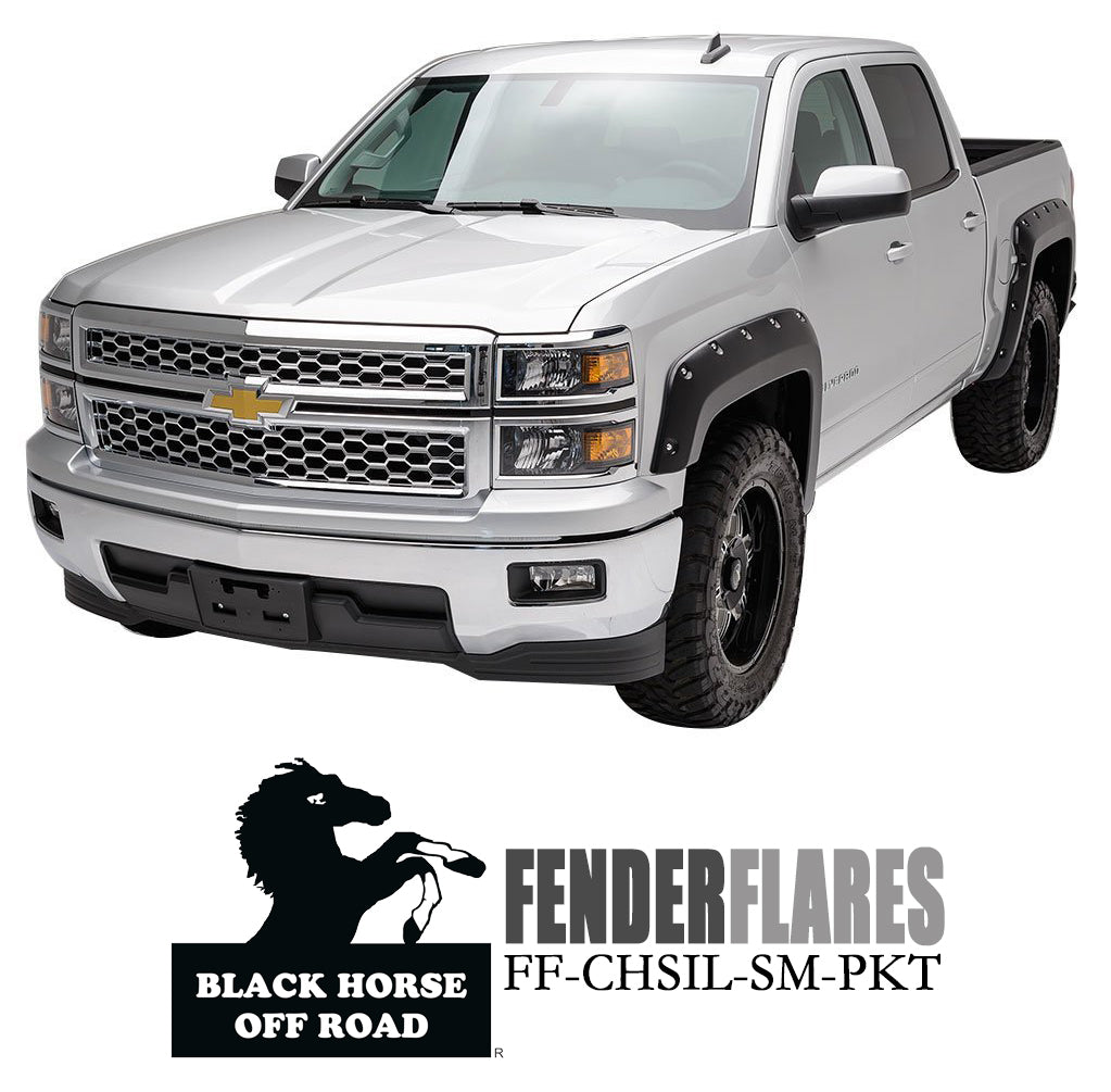2014-2018 Chevrolet Silverado 1500 Fender Flares Riveted Style | Black Horse Off Road - Image 4
