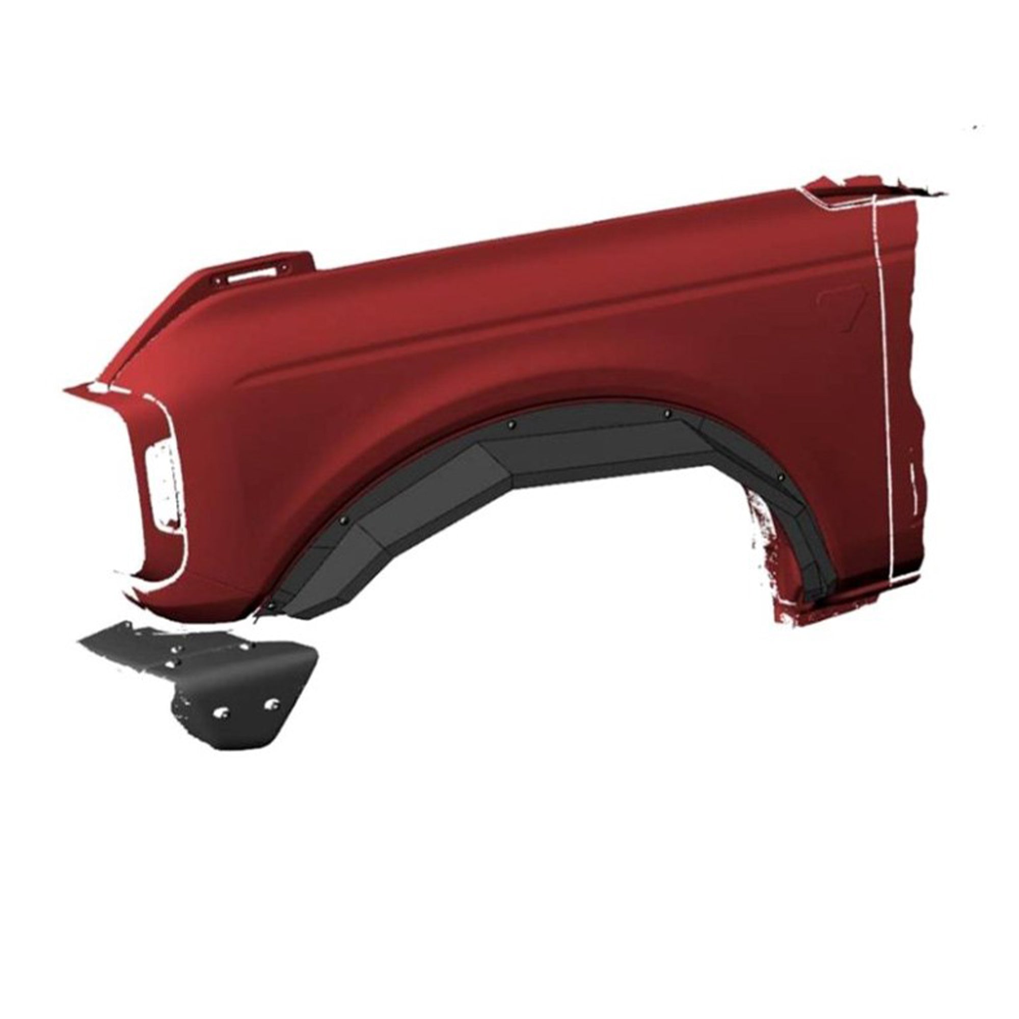 2021-2026 Ford Bronco Fender Flares Heavy Duty Sheet Metal Plate | Black Horse Off Road - Image 3