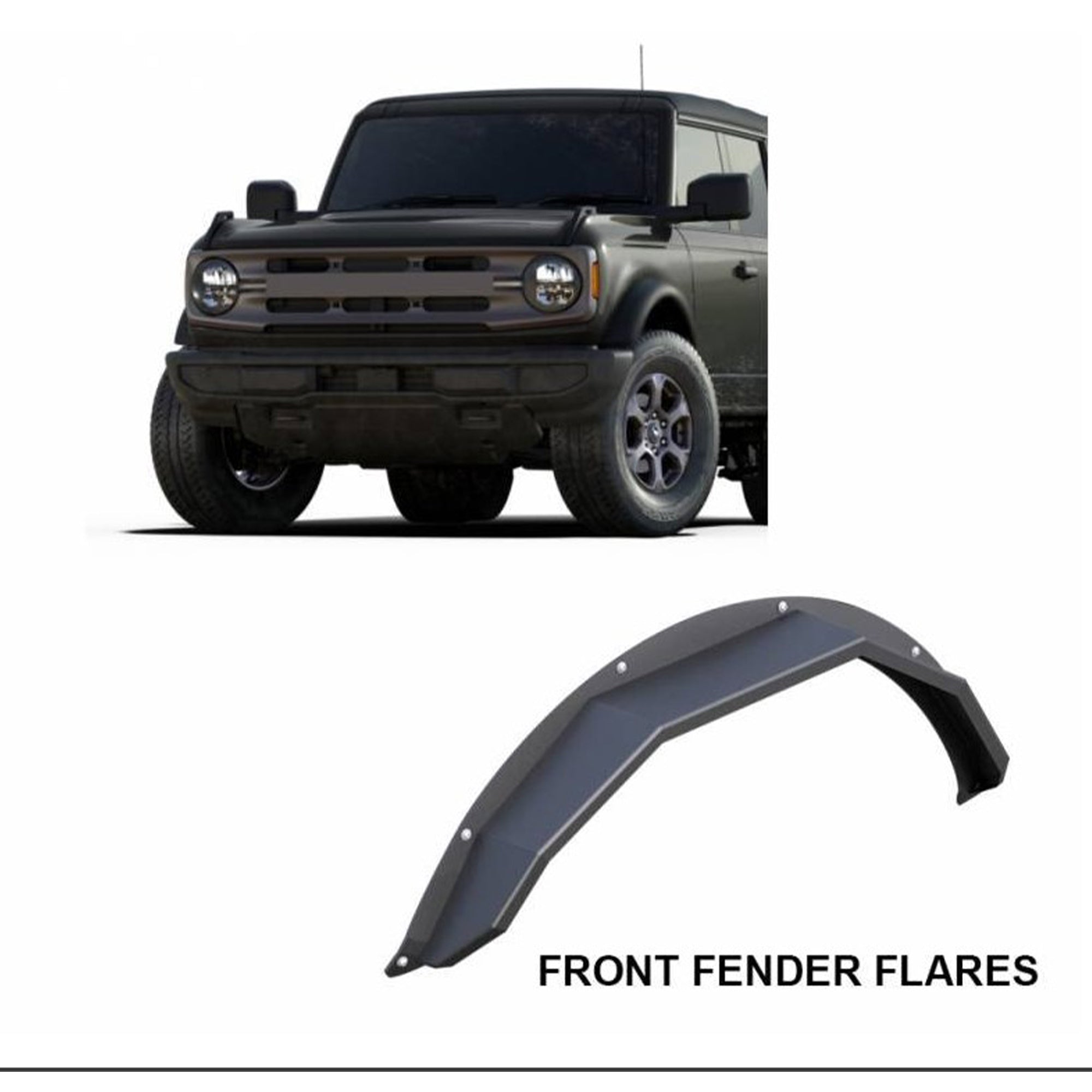 2021-2026 Ford Bronco Fender Flares Heavy Duty Sheet Metal Plate | Black Horse Off Road - Image 5
