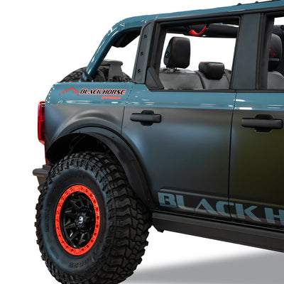 2021-2026 Ford Bronco Front & Rear Fender Flares Sheet Metal Plate | Black Horse Off Road - Image 6
