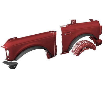 2021-2026 Ford Bronco Sport Fender Flares Riveted Style | Black Horse Off Road - Image 7