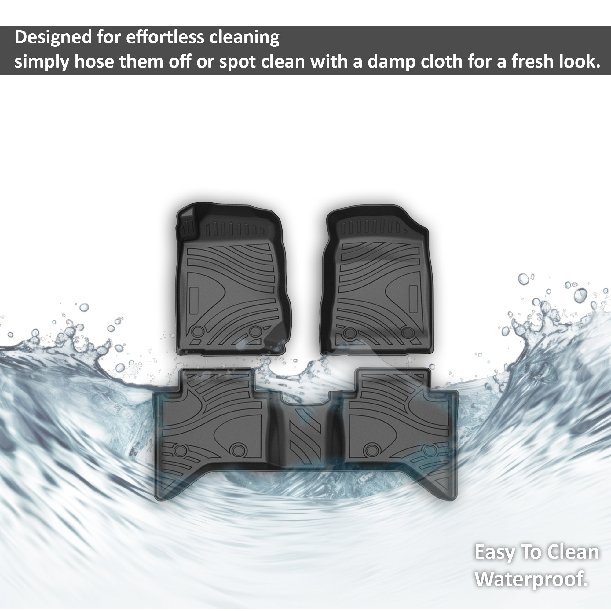 2015-2019 Chevrolet Colorado Totaliner Heavy Duty Floor Liner Anti-Skid | Black Horse Off Road - Image 2