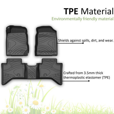 2015-2019 Chevrolet Colorado Totaliner Heavy Duty Floor Liner Anti-Skid | Black Horse Off Road - Image 4