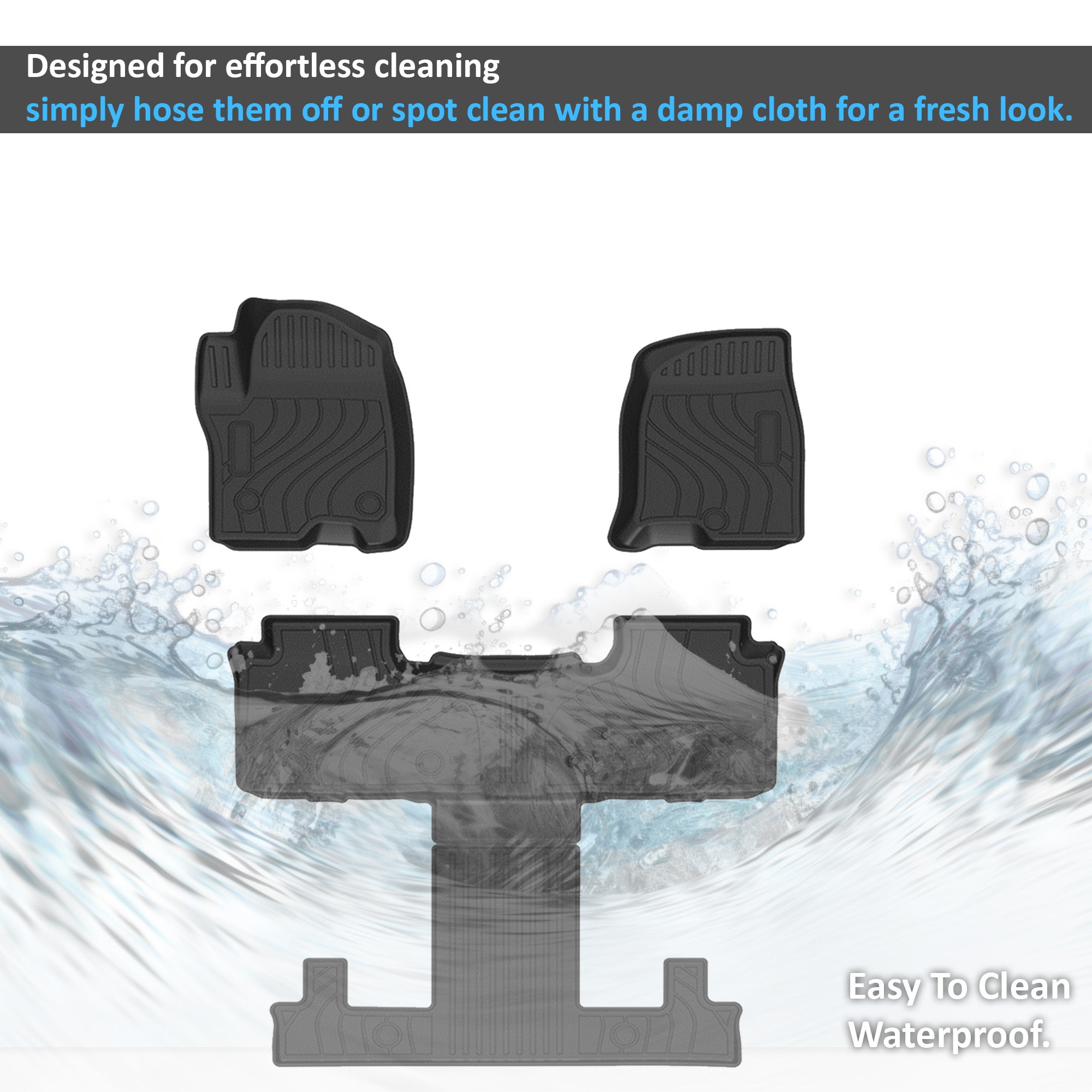 2023-2025 Chevrolet Tahoe Totaliner Heavy Duty Floor Liner Anti-Skid | Black Horse Off Road - Image 2