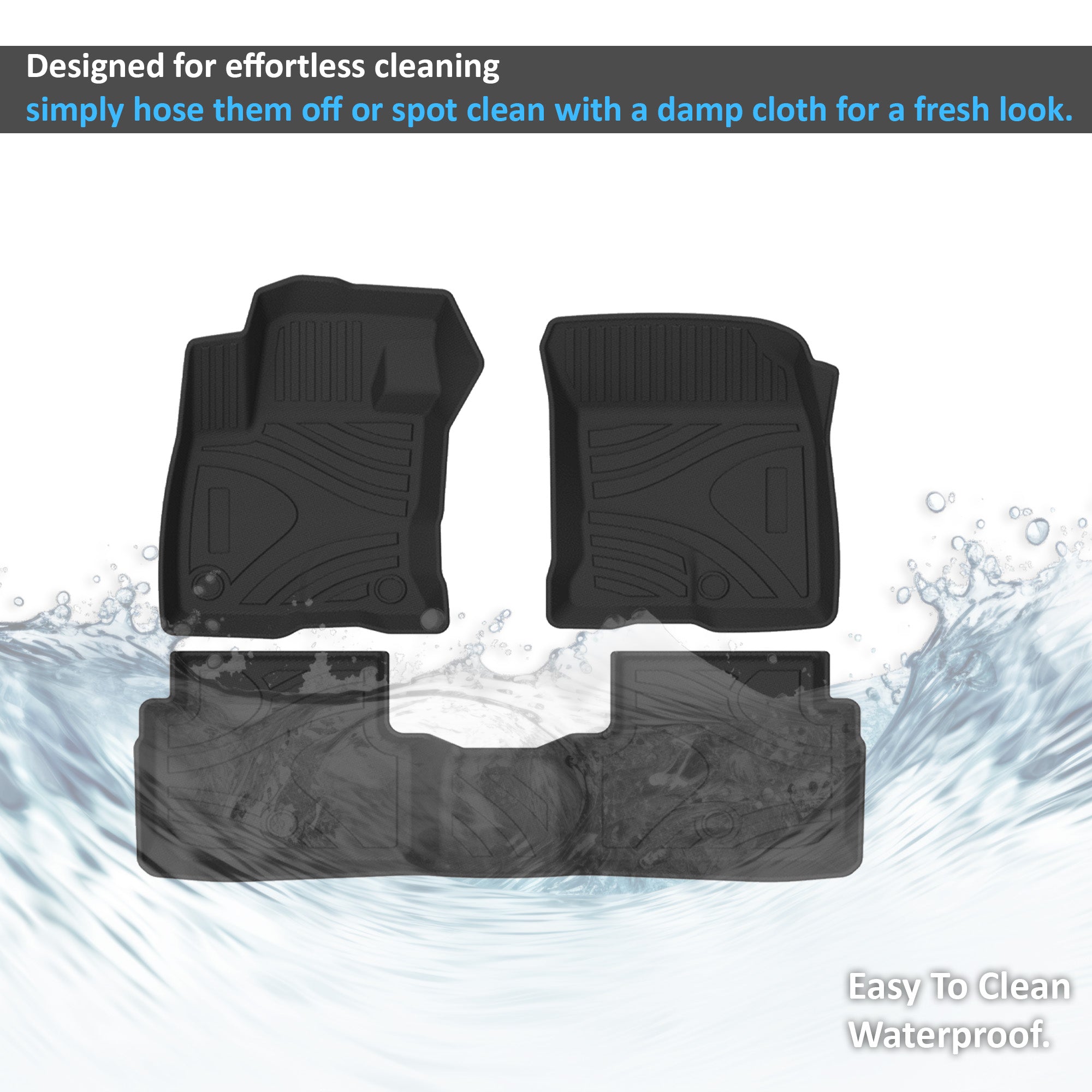 2021-2025 Ford Bronco Sport Totaliner Heavy Duty Floor Liner Anti-Skid | Black Horse Off Road - Image 2