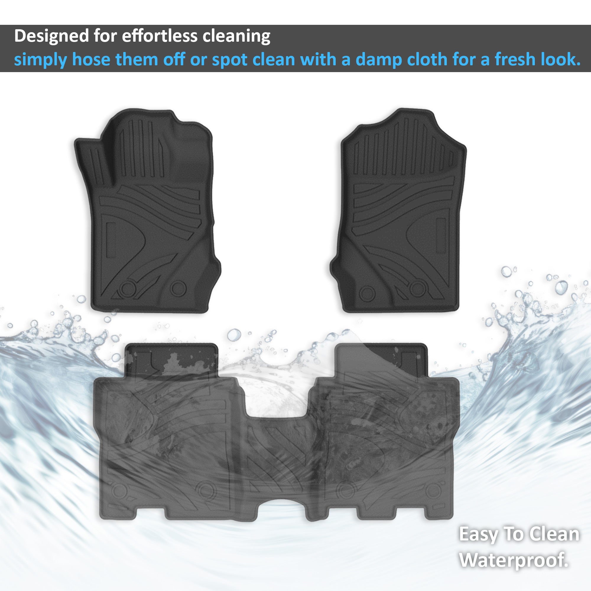 2021-2025 Ford Bronco Totaliner Heavy Duty Floor Liner Anti-Skid | Black Horse Off Road - Image 2