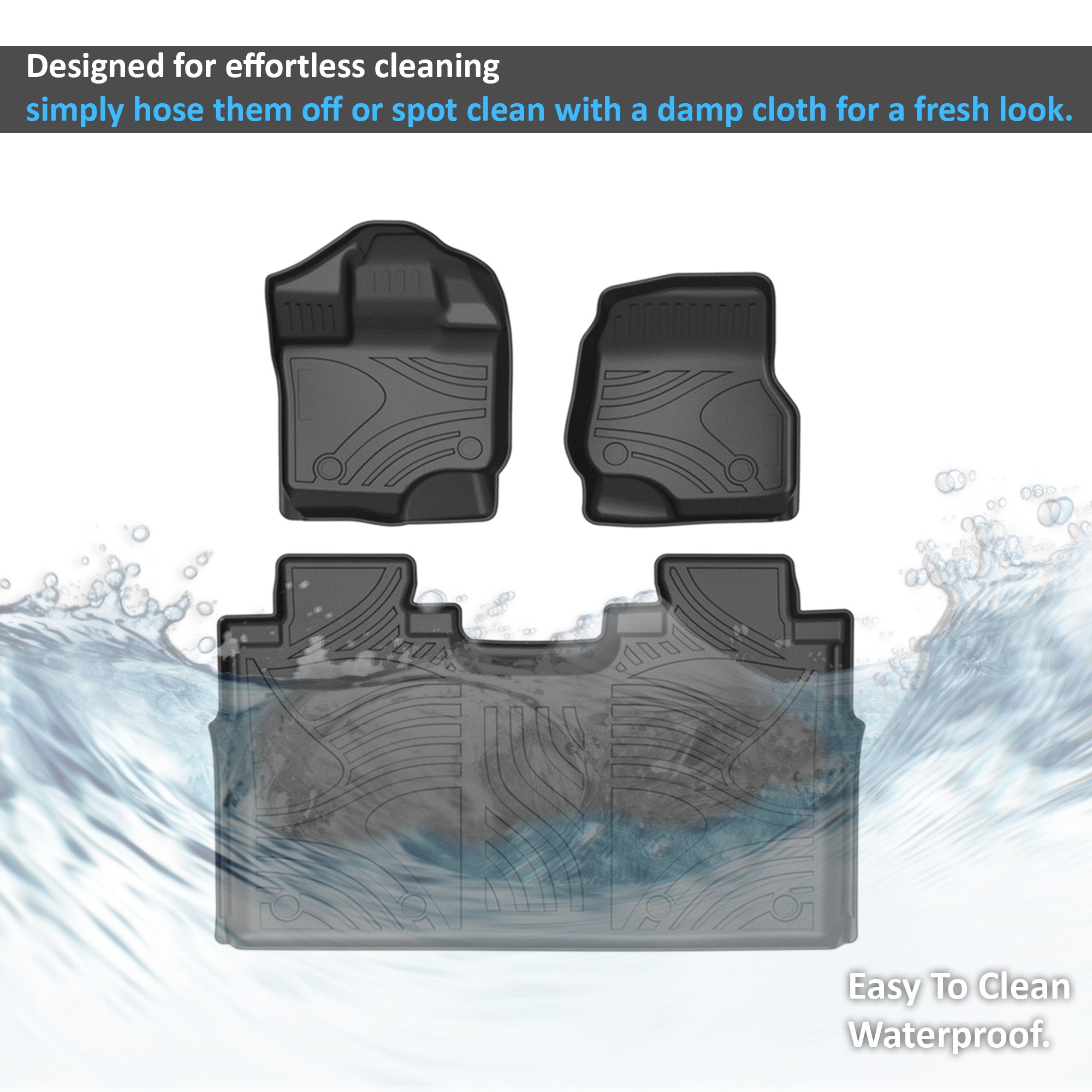 2015-2022 Ford F-150 Totaliner Heavy Duty Floor Liner Anti-Skid | Black Horse Off Road - Image 2