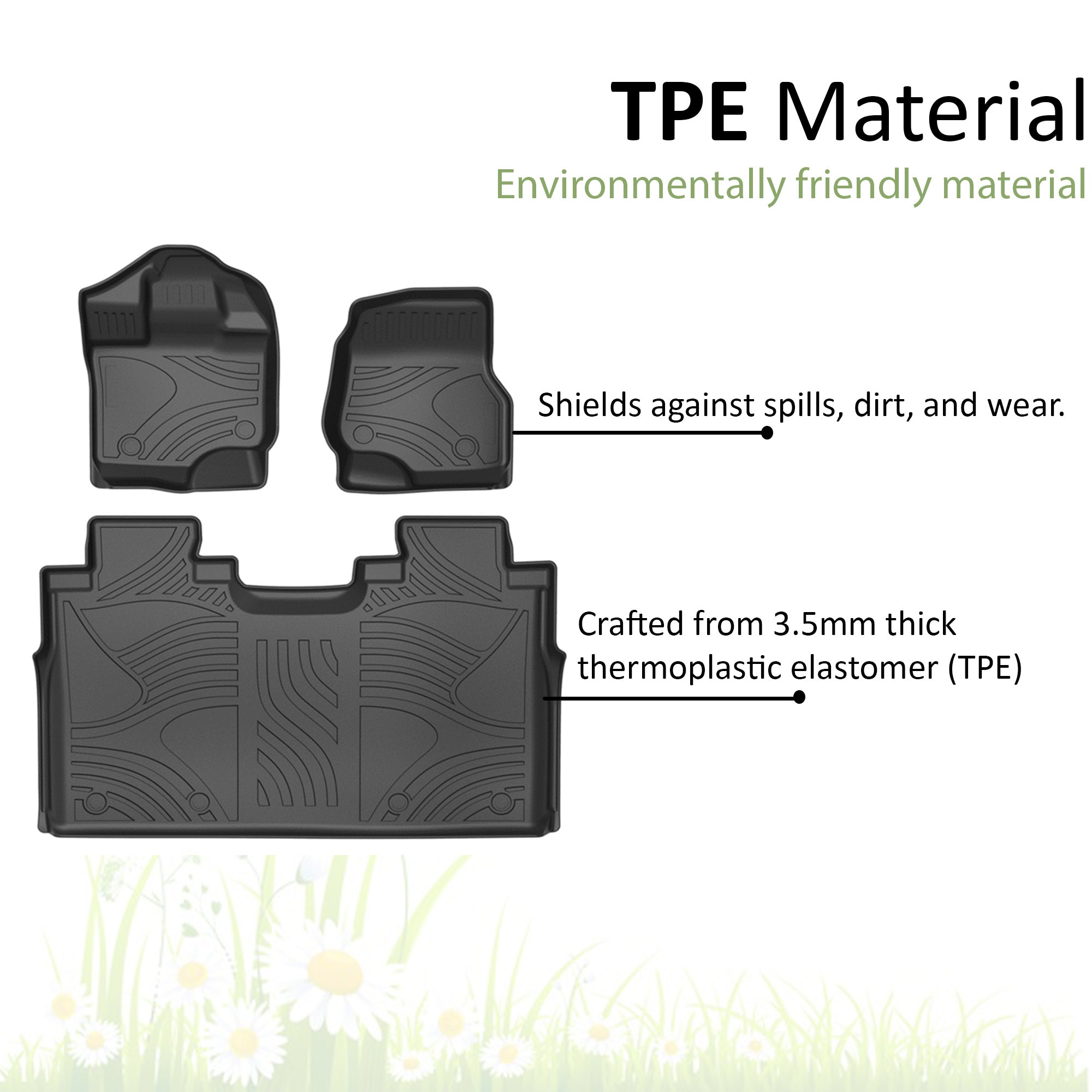 2015-2022 Ford F-150 Totaliner Heavy Duty Floor Liner Anti-Skid | Black Horse Off Road - Image 4
