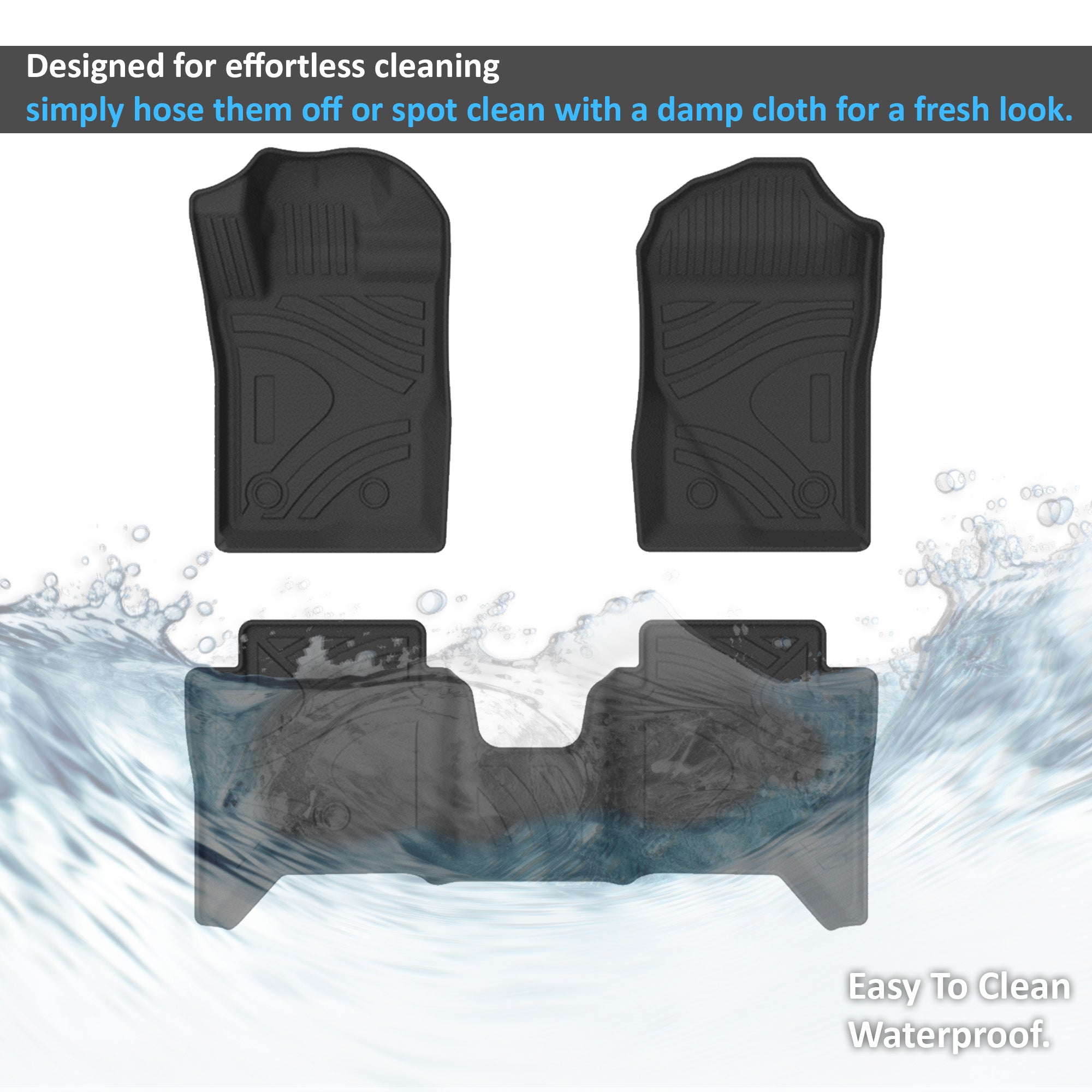 2023-2025 Ford Ranger Totaliner Heavy Duty Floor Liner Anti-Skid | Black Horse Off Road - Image 2