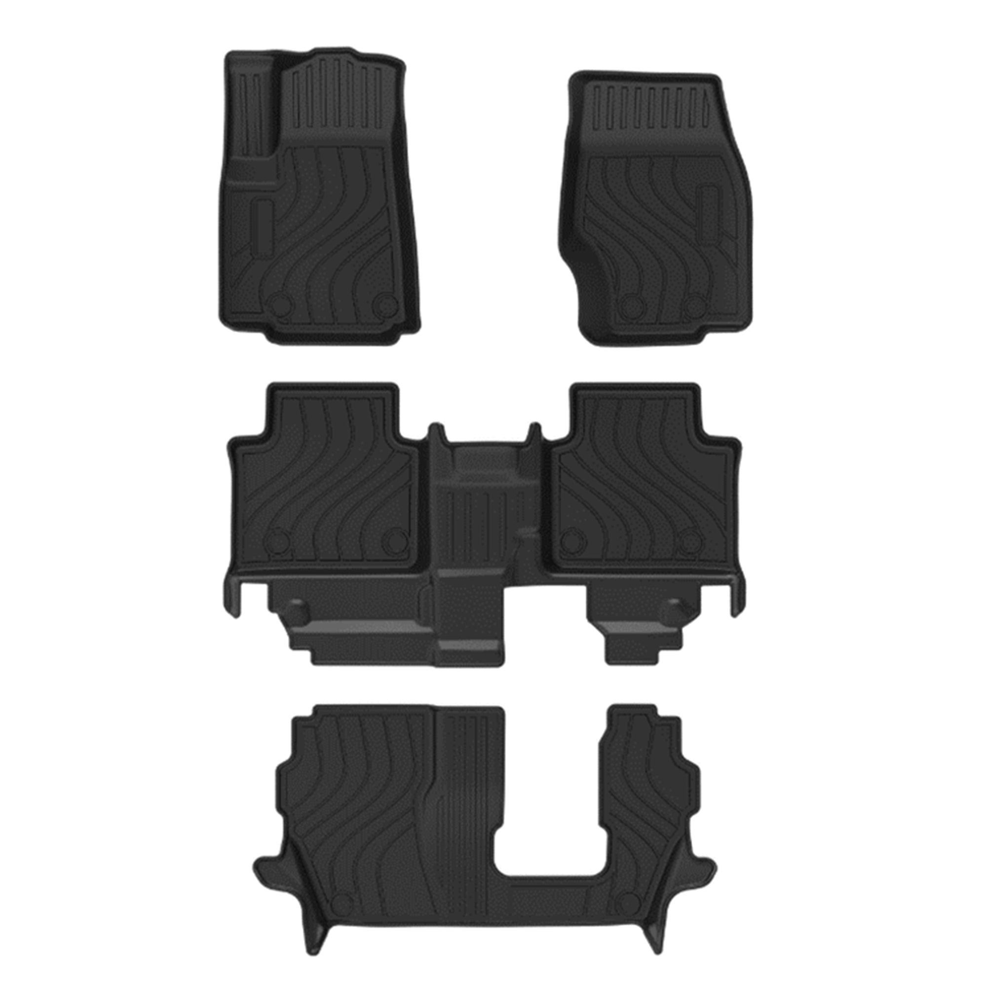 2022-2024 Jeep Grand Cherokee L Totaliner Heavy Duty Floor Liner Anti-Skid | Black Horse Off Road - Image 1