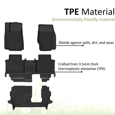 2022-2024 Jeep Grand Cherokee L Totaliner Heavy Duty Floor Liner Anti-Skid | Black Horse Off Road - Image 4