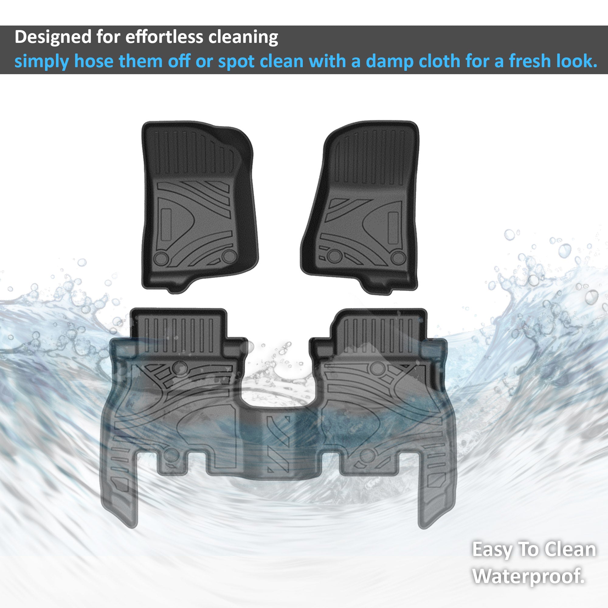 2018-2024 Jeep Wrangler Totaliner Heavy Duty Floor Liner Anti-Skid | Black Horse Off Road - Image 2