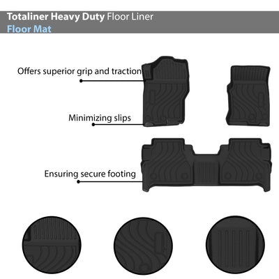 2019-2023 Nissan Frontier Totaliner Heavy Duty Floor Liner Anti-Skid | Black Horse Off Road - Image 3
