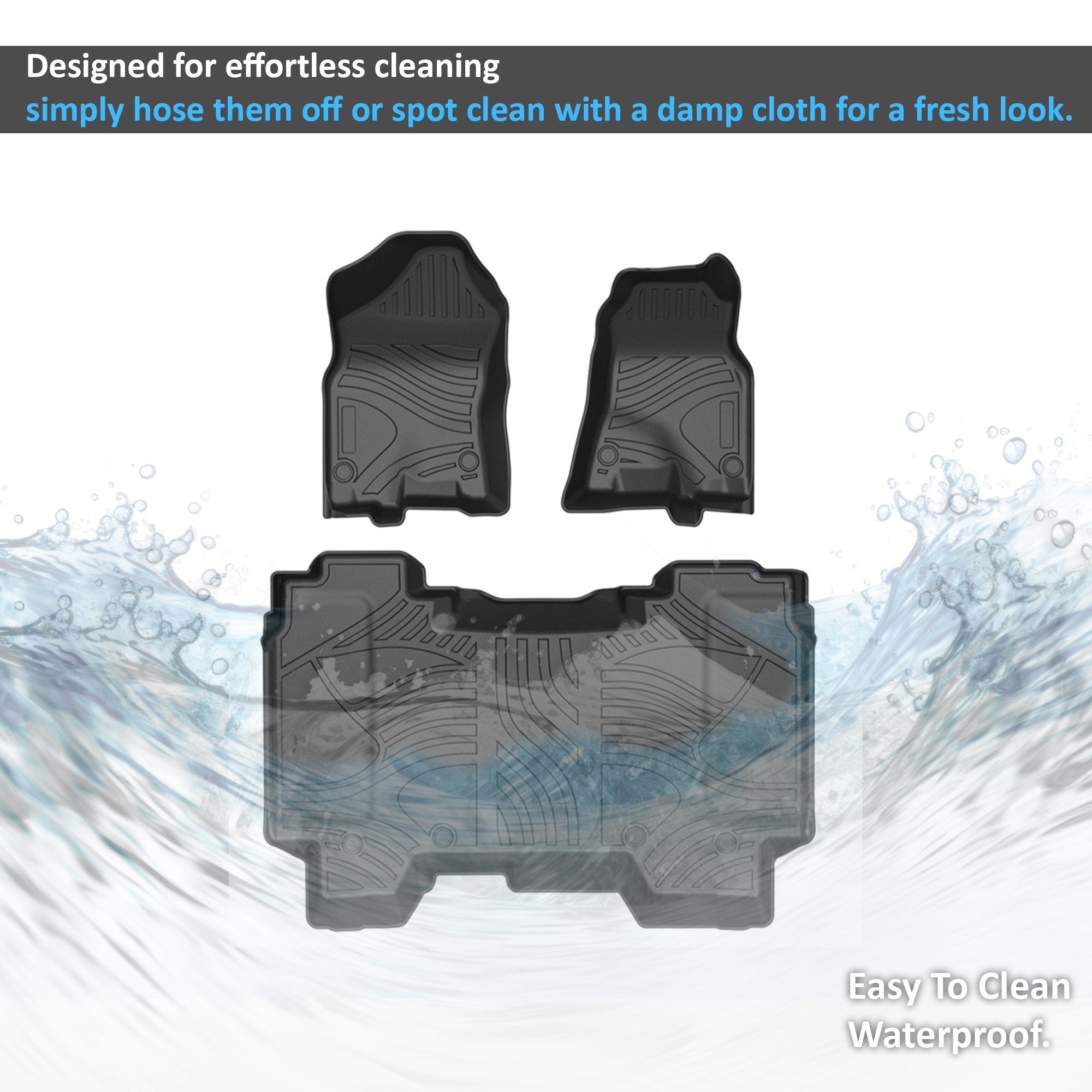 2019-2024 Dodge Ram 1500 Totaliner Heavy Duty Floor Liner Anti-Skid | Black Horse Off Road - Image 2