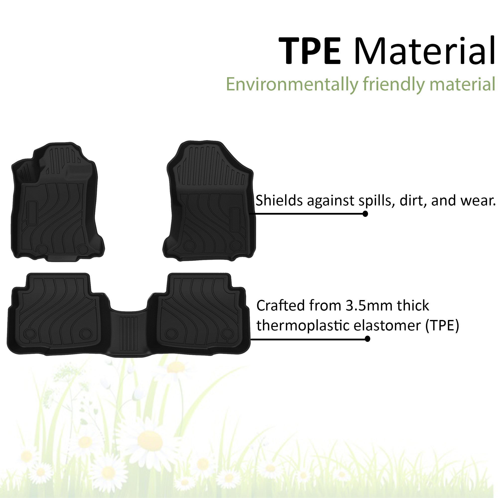 2024 Subaru Outback Totaliner Heavy Duty Floor Liner Anti-Skid | Black Horse Off Road - Image 4