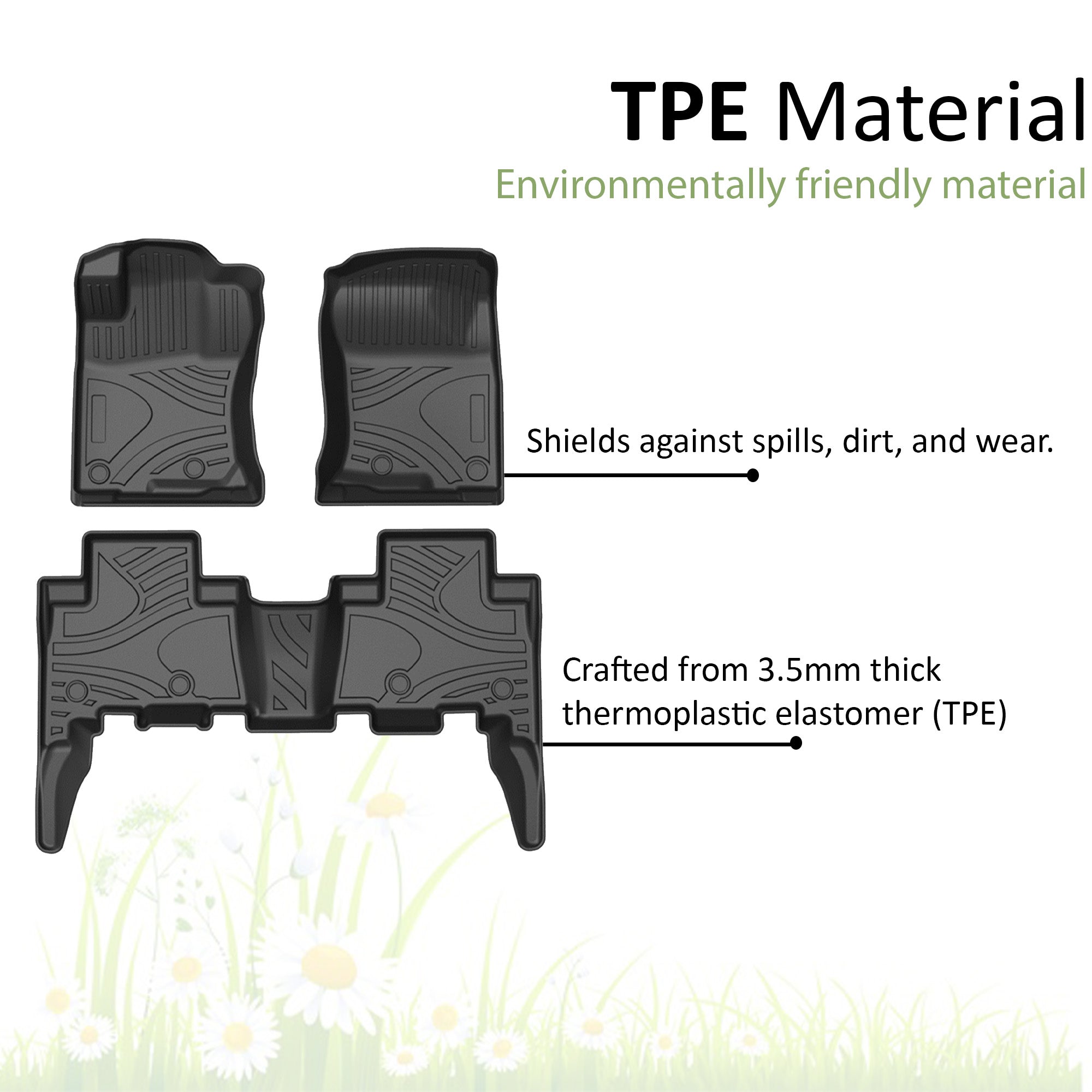 2013-2024 Toyota 4Runner Totaliner Heavy Duty Floor Liner Anti-Skid | Black Horse Off Road - Image 4