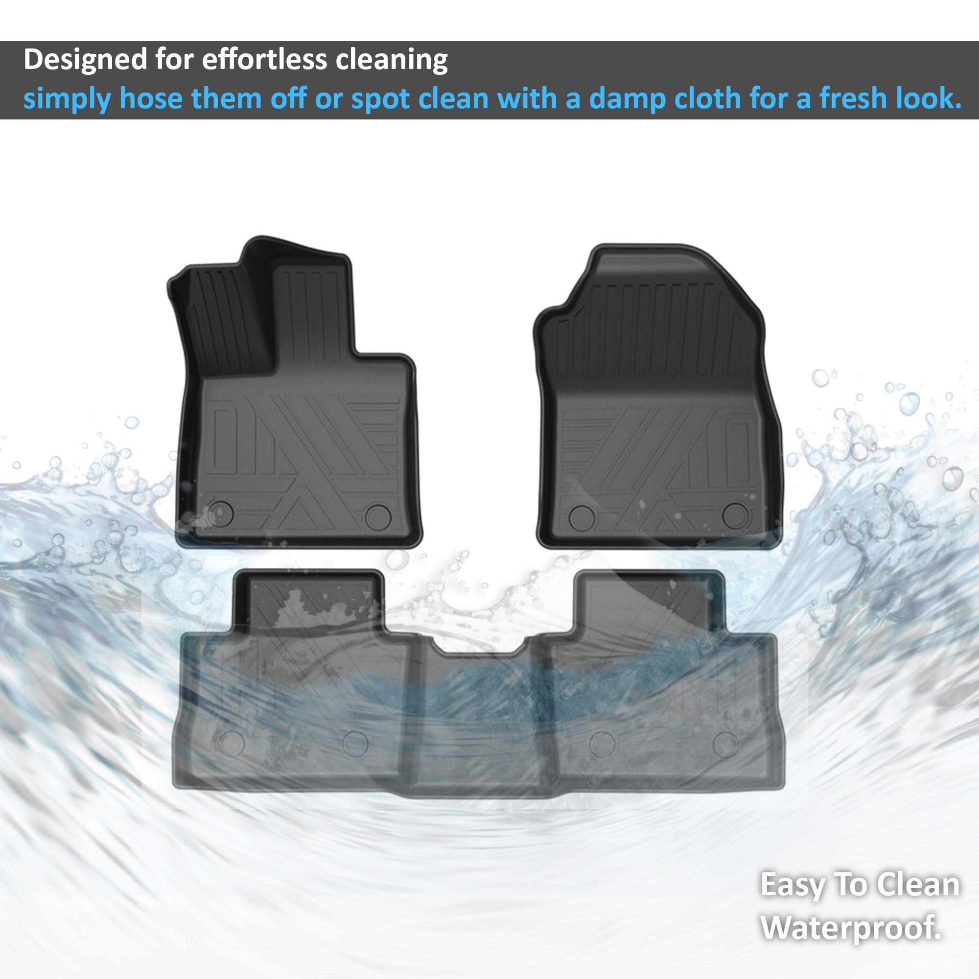 2019-2025 Toyota Rav4 Totaliner Heavy Duty Floor Liner Anti-Skid | Black Horse Off Road - Image 2