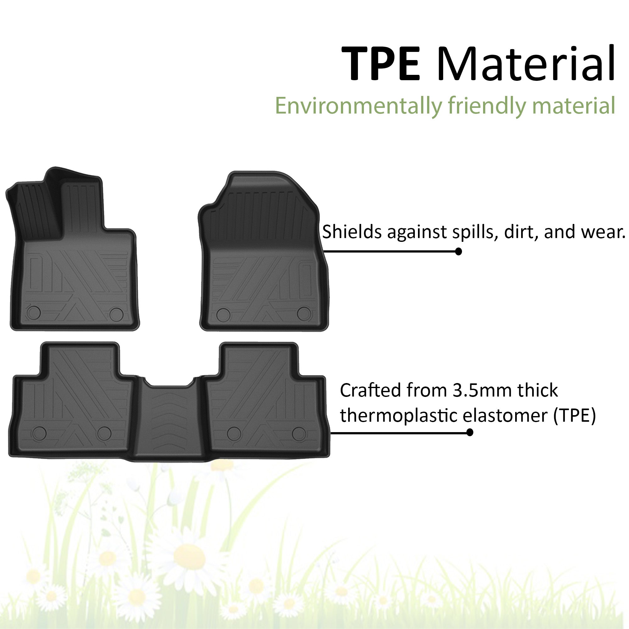 2019-2025 Toyota Rav4 Totaliner Heavy Duty Floor Liner Anti-Skid | Black Horse Off Road - Image 4