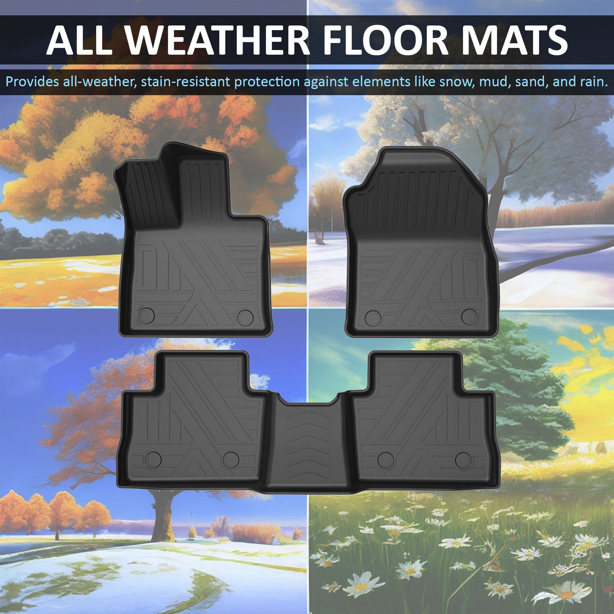 2019-2025 Toyota Rav4 Totaliner Heavy Duty Floor Liner Anti-Skid | Black Horse Off Road - Image 5