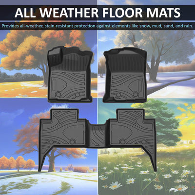 2018-2023 Toyota Tacoma Totaliner Heavy Duty Floor Liner Anti-Skid | Black Horse Off Road - Image 5
