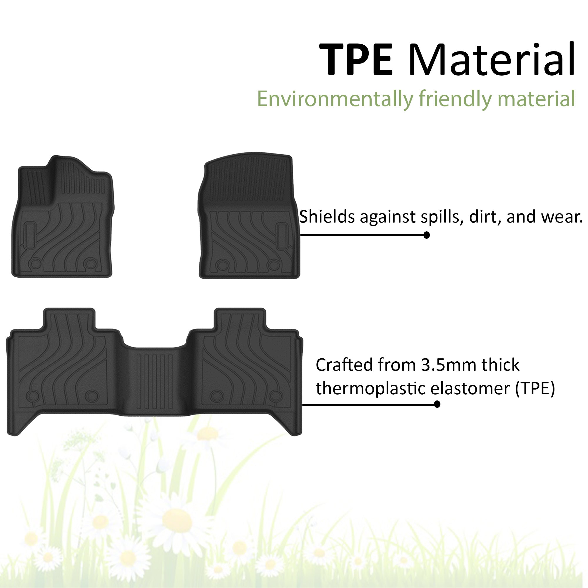 2022-2026 Toyota Tundra Totaliner Heavy Duty Floor Liner Anti-Skid | Black Horse Off Road - Image 4