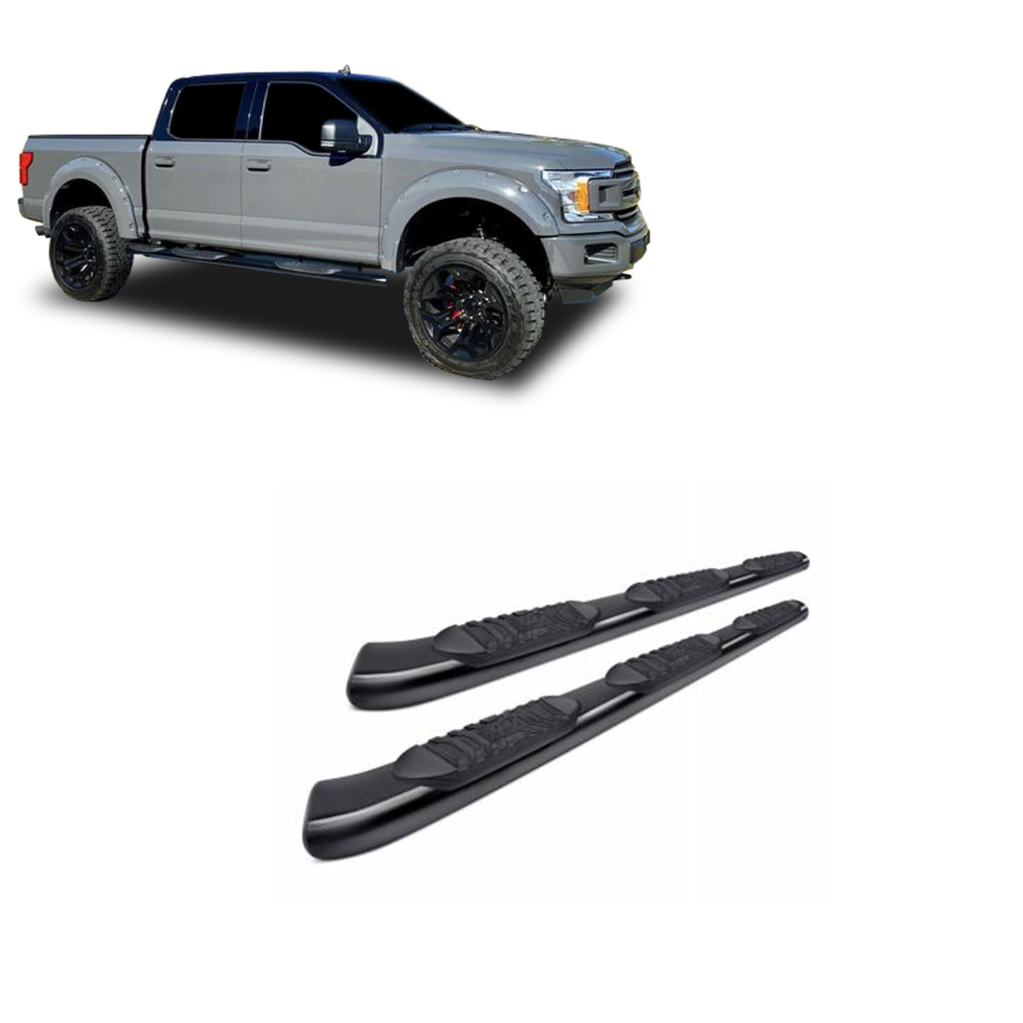 2015-2026 Ford F-150 Extreme Wheel-To-Wheel Side Steps | Black Horse Off Road - Image 1