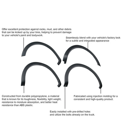 2004-2008 Ford F-150 Oe Factory Style Fender Flares Oe Factory Style | Black Horse Off Road - Image 2