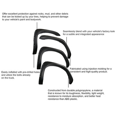 2002-2008 Dodge Ram Ram 1500 Oe Factory Style Fender Flares Oe Factory Style | Black Horse Off Road - Image 3