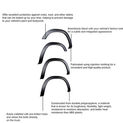 2019-2024 Dodge Ram 1500 Oe Factory Style Fender Flares Oe Factory Style | Black Horse Off Road - Image 5