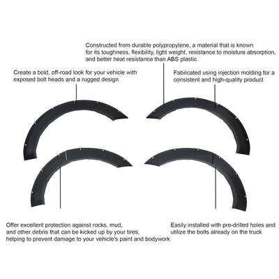 2019-2022 Dodge Ram 2500 Fender Flares Riveted Style | Black Horse Off Road - Image 6