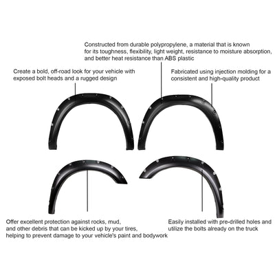 2019-2026 Dodge Ram 2500 Fender Flares Riveted Style | Black Horse Off Road - Image 2