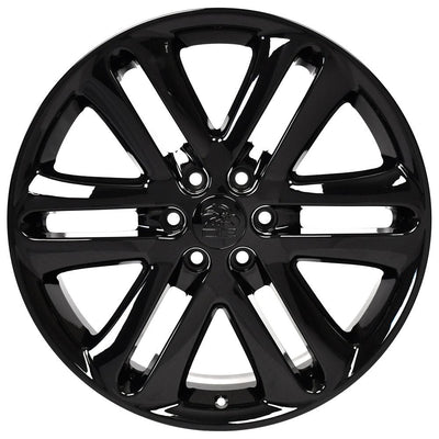 OE Wheels FR76 22x9 Gloss Black replica wheel