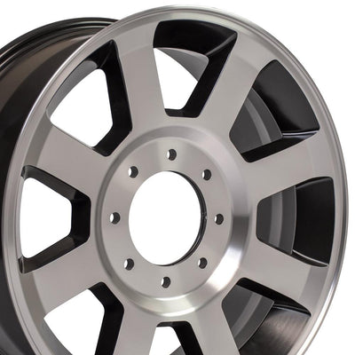 OE Wheels FR78 20x8 Satin Black Machined replica wheel
