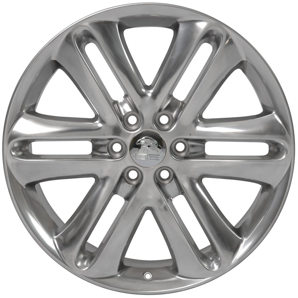 OE Wheels FR76 22x9 Polished replica wheel