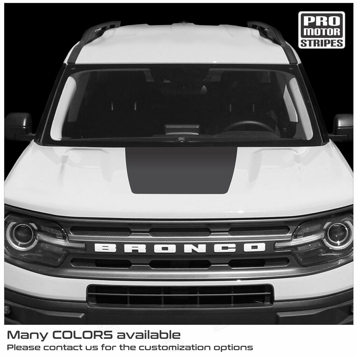 Ford Bronco 2021-2024 Hood Accent Decal Sport Stripe