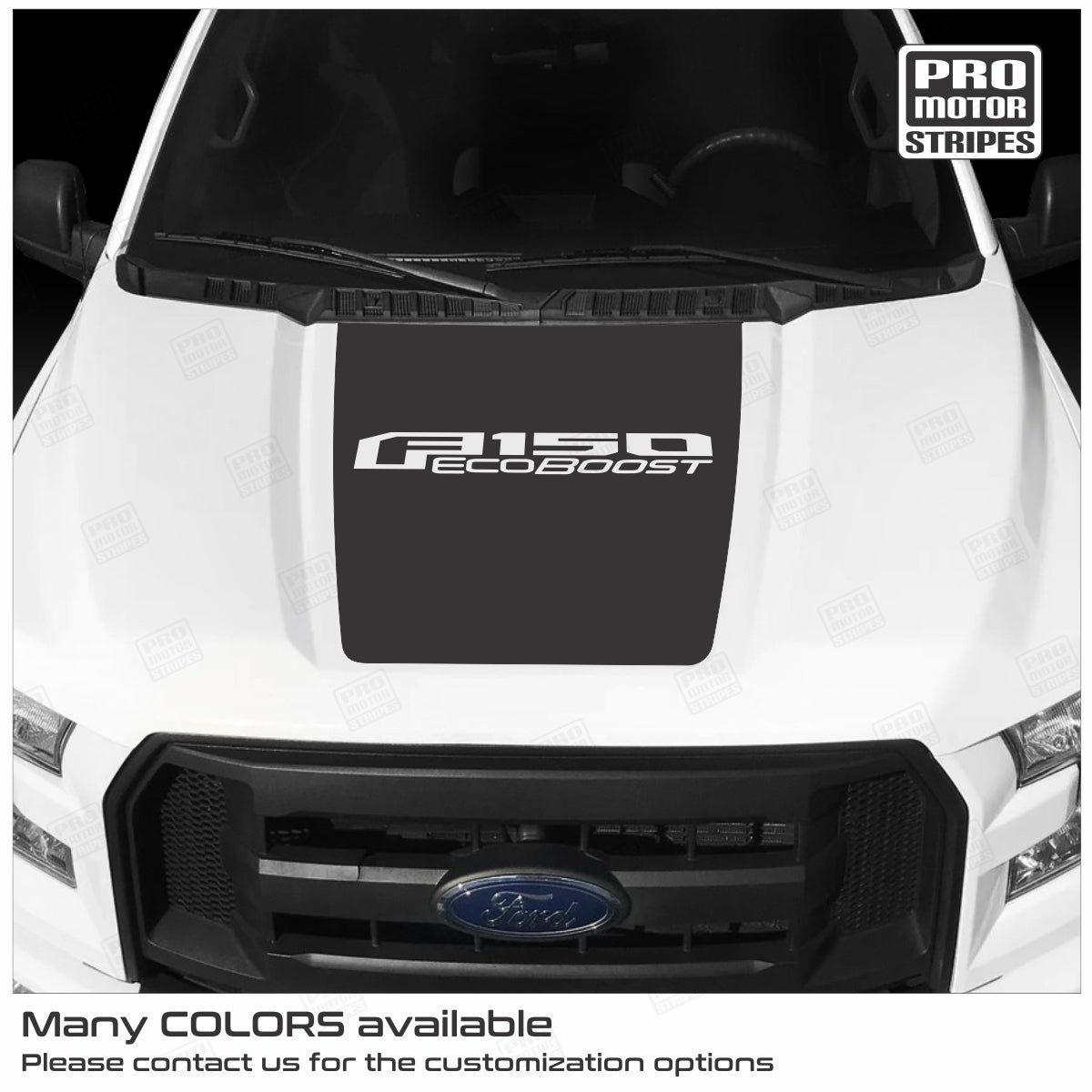 Ford F150 2015-2020 Hood Accent Blackout Decal Stripe