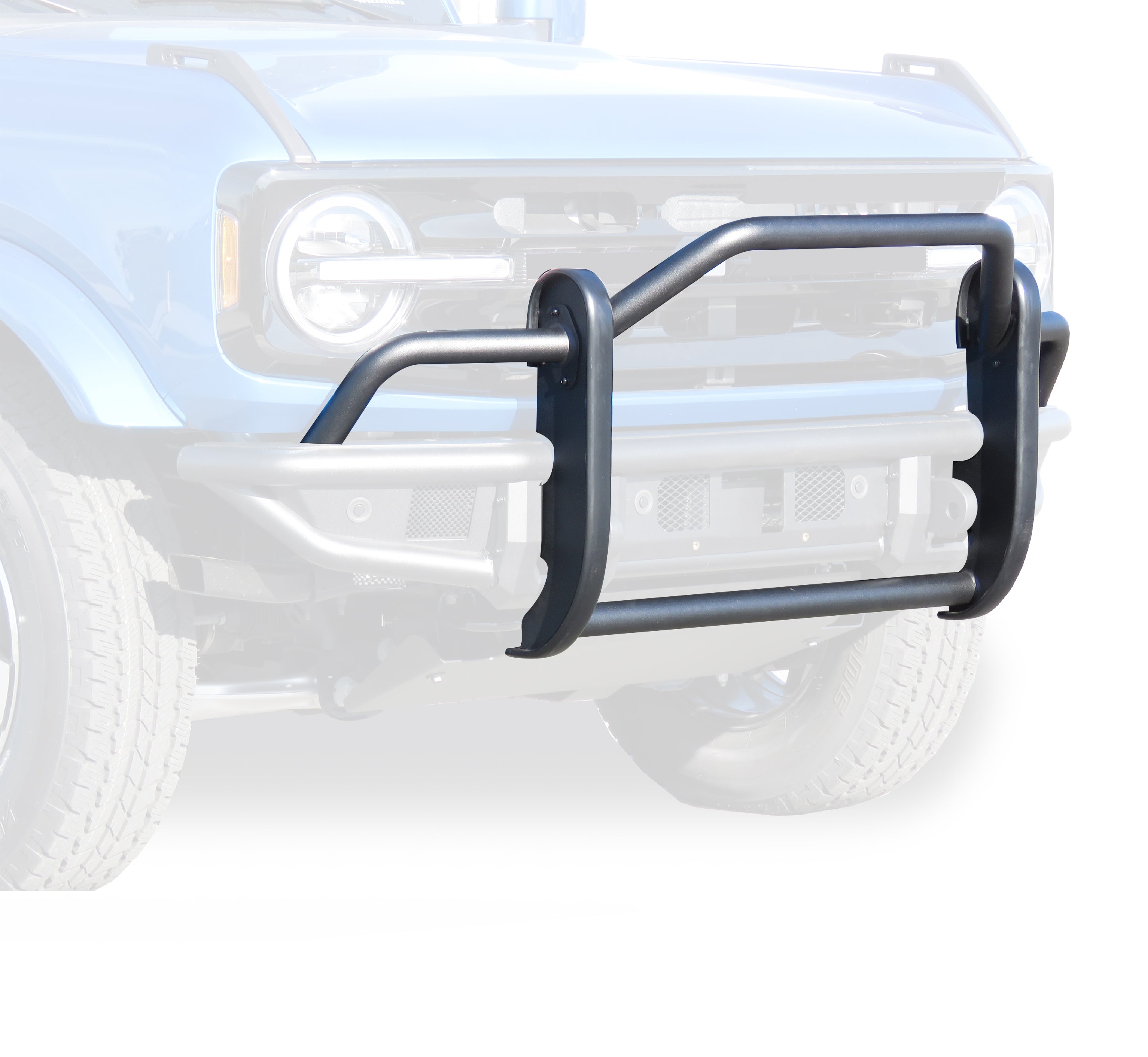 2021-2026 Ford Bronco Tubular Grille Guard Light Duty | Black Horse Off Road - Image 3