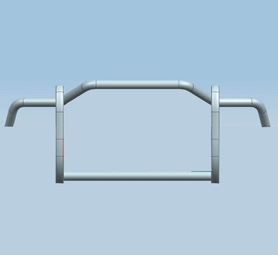 2021-2026 Ford Bronco Tubular Grille Guard Light Duty | Black Horse Off Road - Image 7
