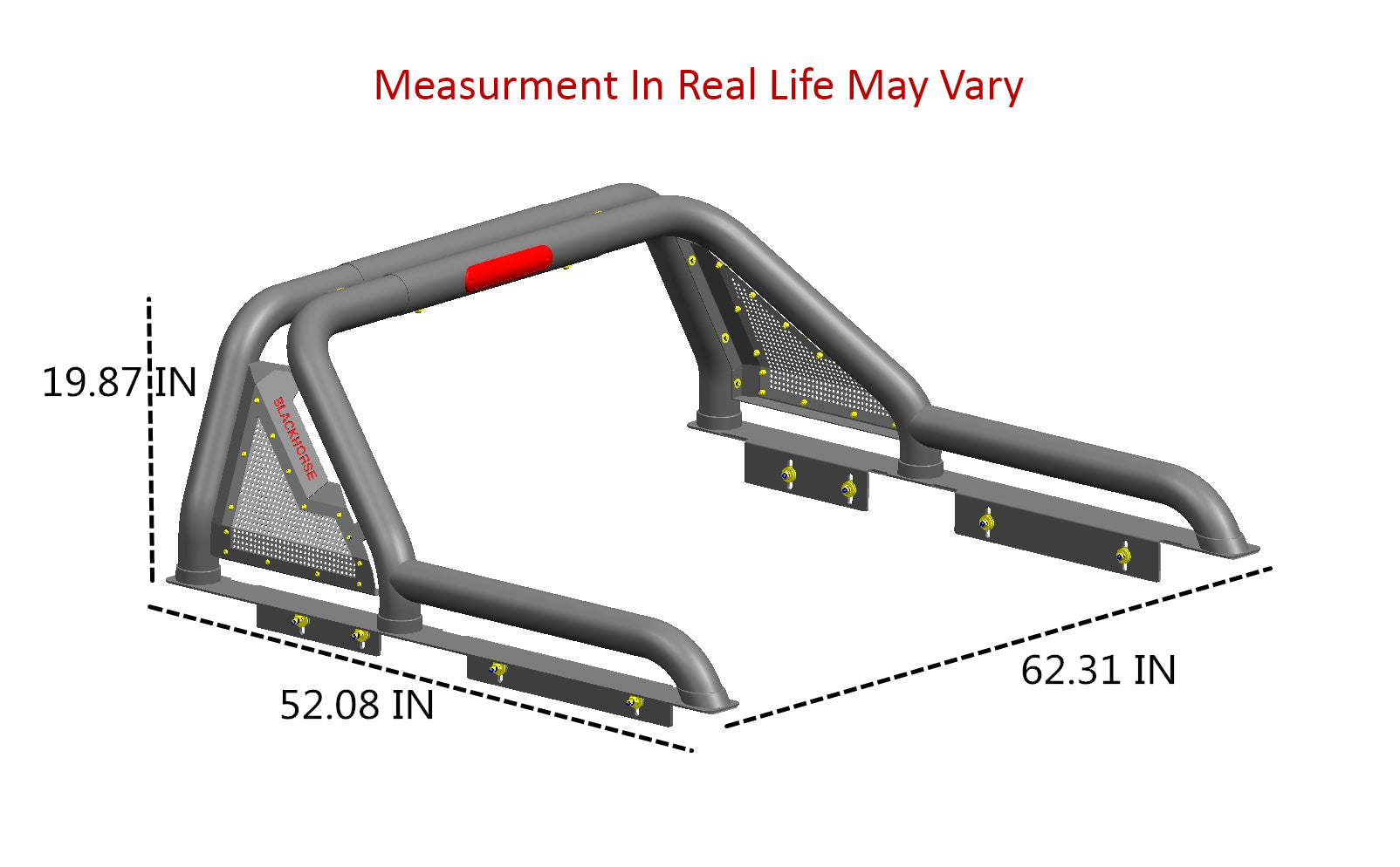 2015-2026 Canyon Gladiator Roll Bar Kit Modular W/40" LED Light Bar | Black Horse Off Road - Image 2